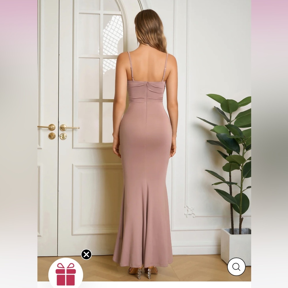 🏆 NWT Parthea Ruched Bodycon Formal Dress - Picture 2 of 3